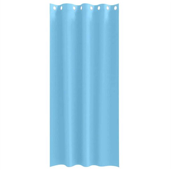 vidaXL Tende Blackout con Anelli 2 pcs Blu Chiaro 225 x 140 cm