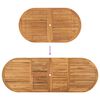 vidaXL Set da Pranzo per Giardino 9 pcs Legno di teak solido
