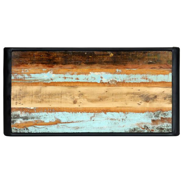 vidaXL Tavolo da Pranzo 118x60x76 cm in Legno Massello di Recupero