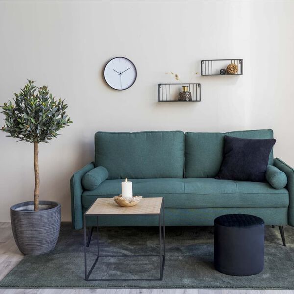 House Nordic Tavolino Johanna 50 cm Quadrato Nero e Naturale