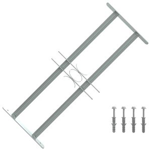 vidaXL Grate per Finestre Regolabili 2 Barre Trasversali 500-650 mm