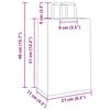 vidaXL Sacchetti di Carta 250 pz con Manici Marrone 21x11x31 cm