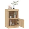 vidaXL Credenza con Luci LED Rovere Sonoma 41x37x67 cm