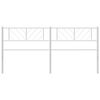 vidaXL Testiera in Metallo Bianco 193 cm