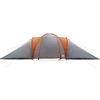 vidaXL Tenda da Campeggio a Cupola 6 Persone Grigio e Arancione