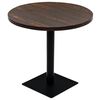 vidaXL Tavolo Bistrot in MDF e Acciaio Rotondo 80x75 cm Cenere Scura