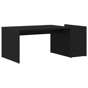 vidaXL Tavolino da salotto Rovere Nero 90 x 45 x 35 cm