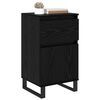 vidaXL Credenza Rovere nero 35 x 40 x 70 cm Legno multistrato