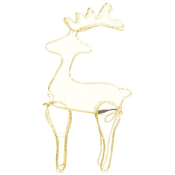 vidaXL Decorazione Natalizia Renna in Rete con 306 LED 60x24x89 cm