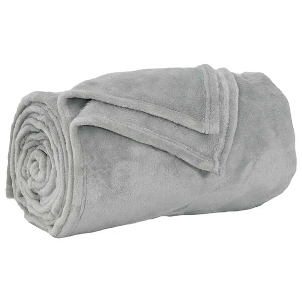 vidaXL Coperta Grigio 240 x 270 cm Panno
