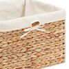 vidaXL Cesti per Stoccaggio 3 pcs Naturale 35 x 30 x 25 cm