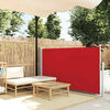 vidaXL Tenda da Sole Laterale Retrattile 120 x 300 cm Rossa