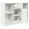 vidaXL Credenza con Cassetto Bianco 101x35x76 cm in Legno Multistrato