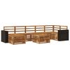 vidaXL Set di divani da esterno 8 pcs Naturale
