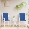 vidaXL Cuscini per Sedia 2 pz Blu Reale 100x50x3 cm in Tessuto Oxford