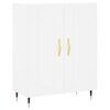 vidaXL Credenza Bianca 69,5x34x180 cm in Legno Multistrato