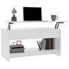 vidaXL Tavolino Salotto Bianco Lucido 102x50x52,5 cm Legno Multistrato