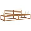 vidaXL Set di divani da esterno 2 Pezzo Naturale 230,5 x 83 x 73 cm