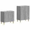 vidaXL Set di Armadi da Bagno da 2 Pezzi DELFT Sonoma grigio