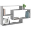 vidaXL Mensola a Muro Grigio Sonoma 104x20x58,5 cm Legno Multistrato