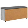 vidaXL Panca per ingresso con cuscino Grigio Sonoma 100 x 38 x 46 cm