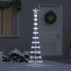 vidaXL Albero di Natale LED Bianco freddo 51 x 51 x 190 cm Metallo