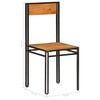vidaXL Sedie da Pranzo 4 pz in Legno Massello di Acacia