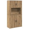 vidaXL Credenza Rovere artigianale 80 x 33 x 150 cm