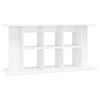 vidaXL Supporto Acquario 120x40x60 cm Legno Multistrato Bianco Lucido