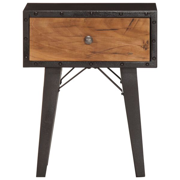 vidaXL Comodino 40x30x50 cm in Legno Massello di Recupero