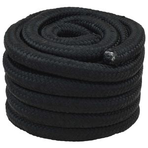 vidaXL Corda da Barca 5 m 3 Nero PP