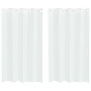 vidaXL Tenda in Velo 2 pz Bianco 175 x 140 cm Poliestere