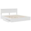 vidaXL Letto con Contenitore Bianco 180 x 200 cm Legno multistrato