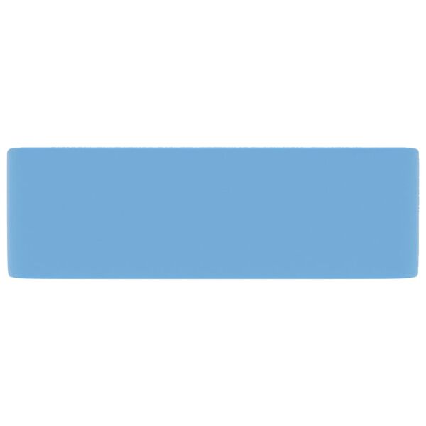 vidaXL Lavandino Luxury Azzurro Opaco 41x30x12 cm in Ceramica