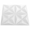vidaXL Pannelli Murali 3D 24 pz 50x50 cm Bianchi Origami 6 m&sup2;