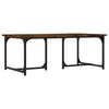 vidaXL Tavolino da Salotto Rovere Fumo 90x50x35 cm Legno Multistrato
