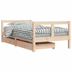 vidaXL Giroletto per Bambini con Cassetti 80x160cm Legno Massello Pino