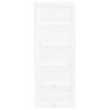vidaXL Porta del Granaio Bianca 80x1,8x204,5 cm Legno Massello di Pino
