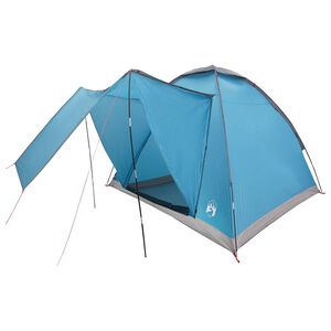 vidaXL Tenda da campeggio 2 persona Blu Poliestere e Acciaio