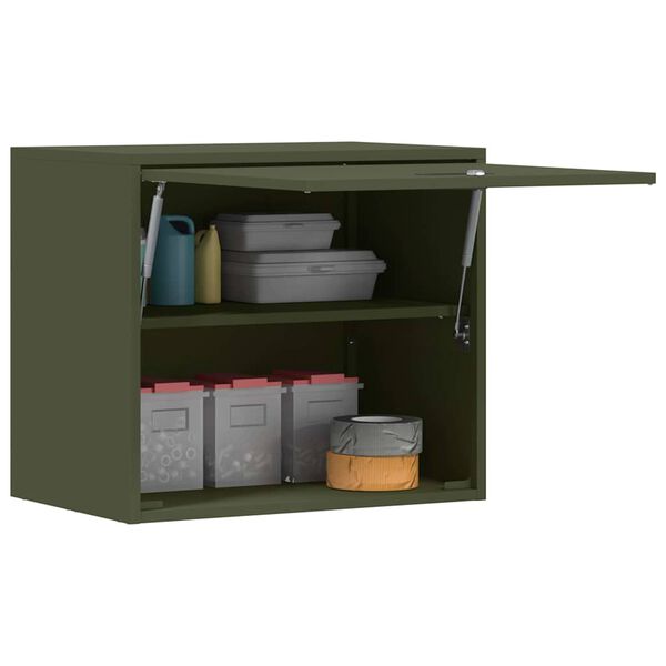 vidaXL Armadio a muro per garage Oliver verde 60 x 40 x 53 cm