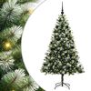 vidaXL Albero di Natale artificiale con rami snodati e neve imbiancata