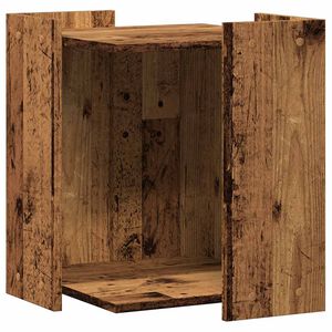 vidaXL Recinto Lettiera Gatti Grigio Sonoma 60x40x40 cm in Truciolato