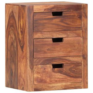vidaXL Comodino 40x30x50 cm in Legno Massello di Acacia