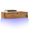 vidaXL Mobili Porta TV con Luci LED 2 pz Legno Antico 60x35x15,5 cm