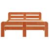 vidaXL Letto senza Materasso Marrone Cera 200x200 cm in Legno di Pino