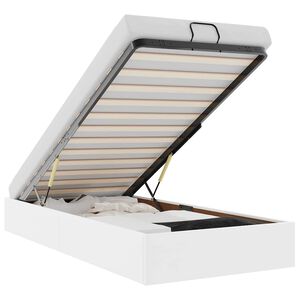 vidaXL Struttura Letto Pouf senza Materasso 100x200 cm Similpelle