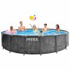Intex Set Piscina Greywood Prism Frame Premium 457x122 cm