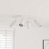 vidaXL Faretto da soffitto Bianco 26 x 26 x 16.5 cm Acciaio