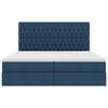 vidaXL Letto con Contenitore Blu 180 x 200 cm Pelle Sintetica