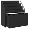vidaXL Libreria per Bambini Nero 60 x 29,5 x 69 cm Legno multistrato
